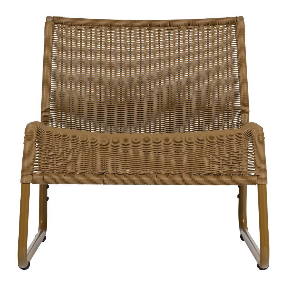 Outdoor-Lounge-Sessel in Honiggelb - Dostra