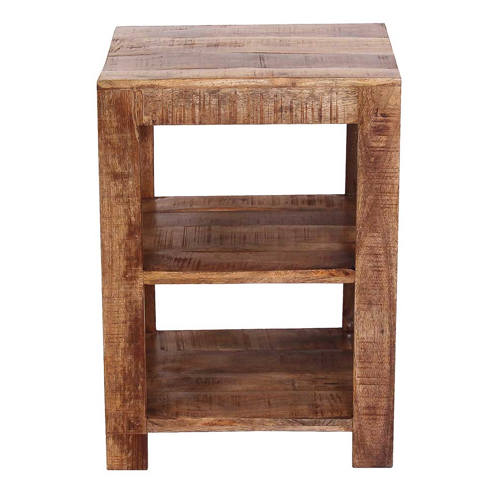 44x60x44 Holz Regal mit zwei Fächern - Olmedo