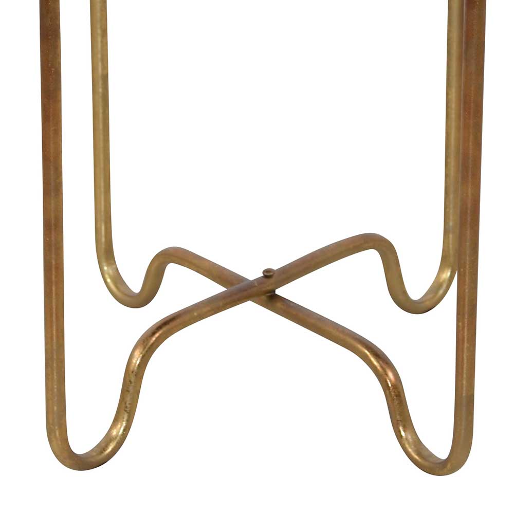 41x51x41 Orient Beistelltisch mit Spiegelglas - Delamaro