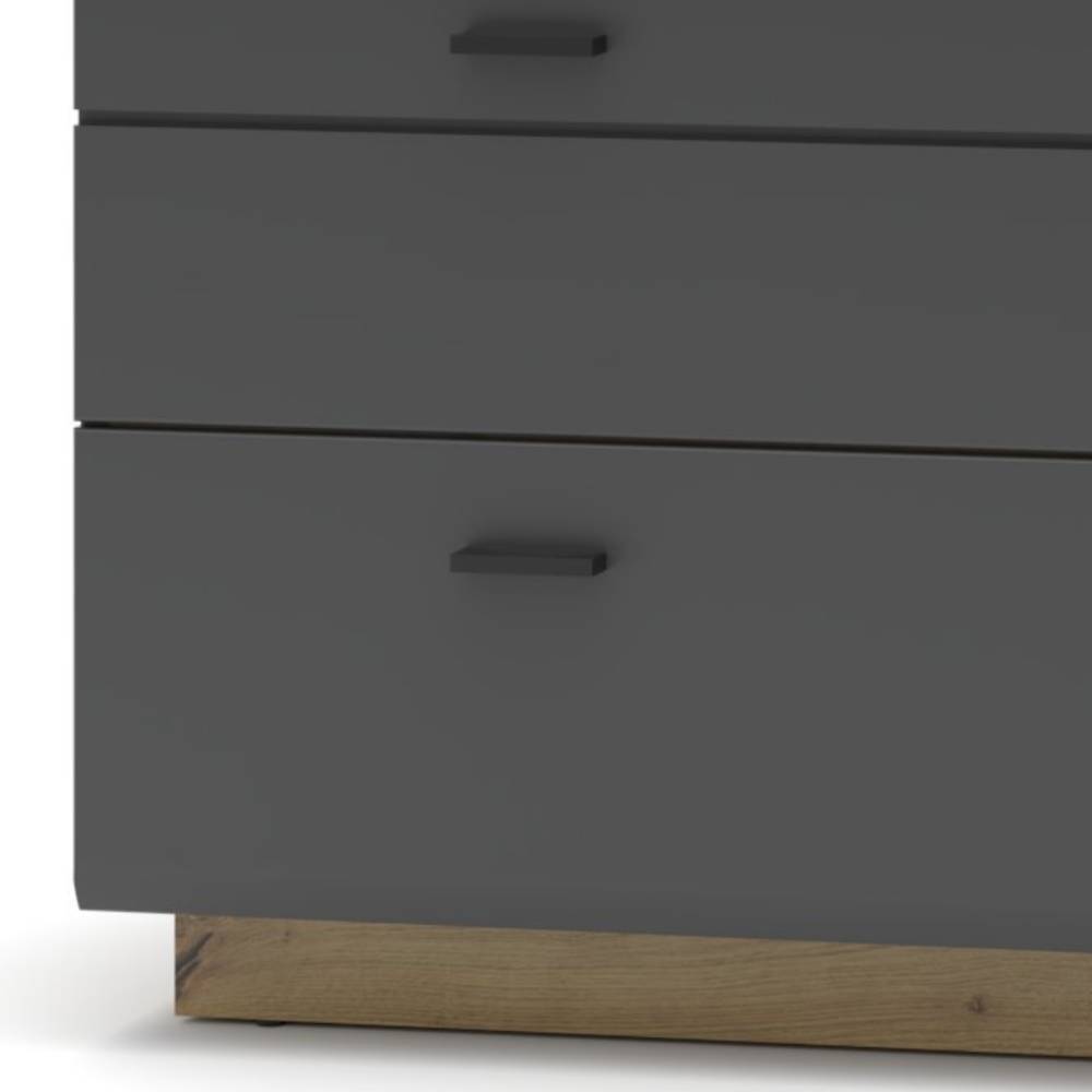 150 cm breites TV Board in mattem Dunkelgrau - Azar