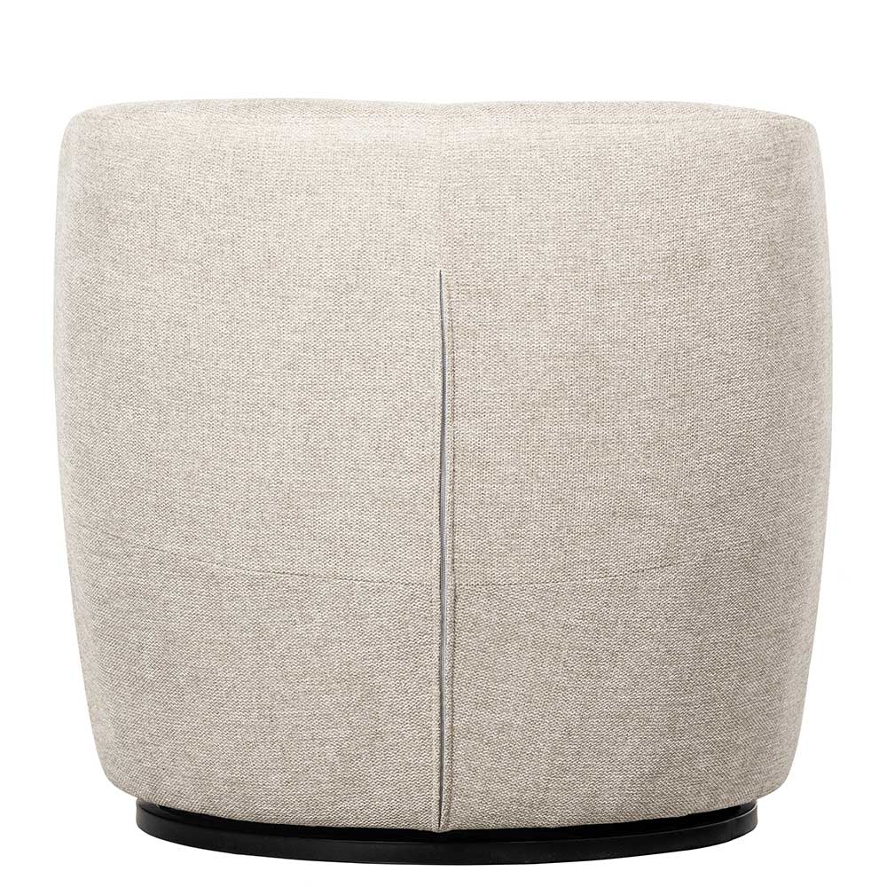Drehsessel in Offwhite Webstoff - Alcarizora
