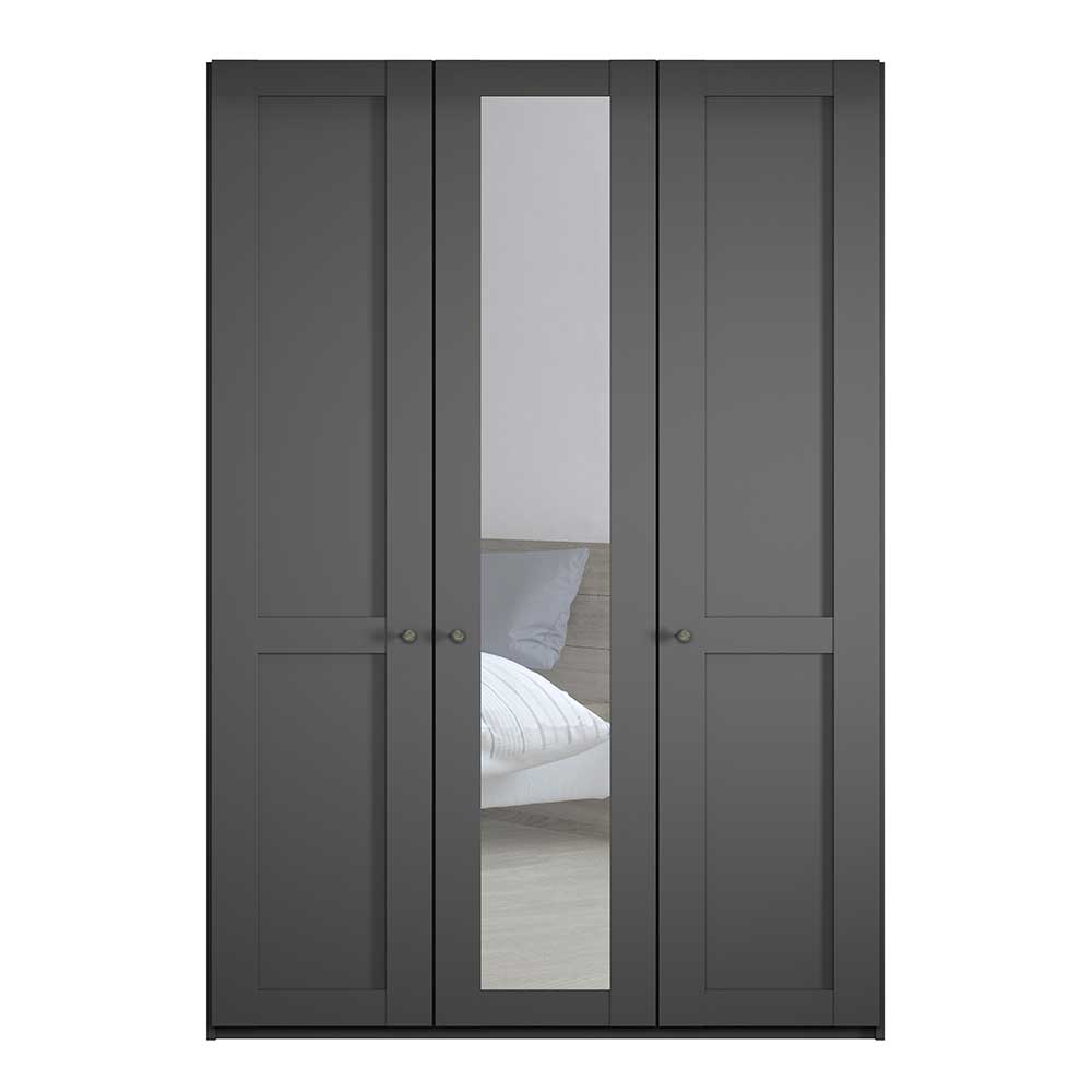 150x216x58 3-türiger Schlafzimmerschrank mit Spiegel - Mataram
