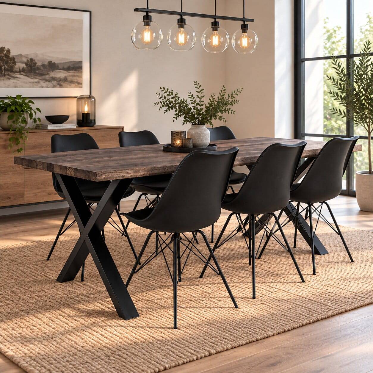 Esszimmer Sitzgruppe als Set - Comi (siebenteilig)