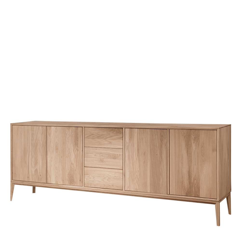 Edles Sideboard aus Wildeiche Bianco geölt - Lamia