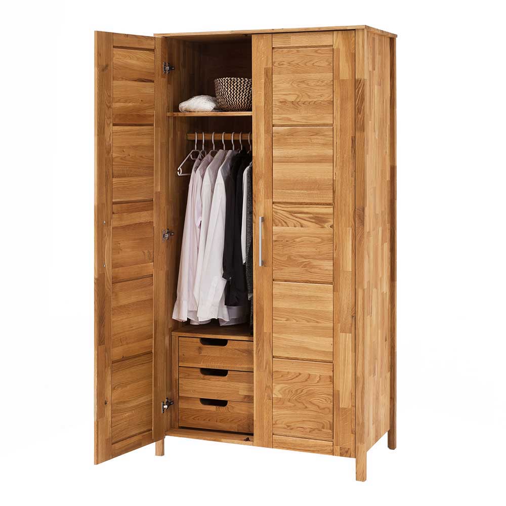 Holz Kleiderschrank mit Inneneinrichtung - Memba