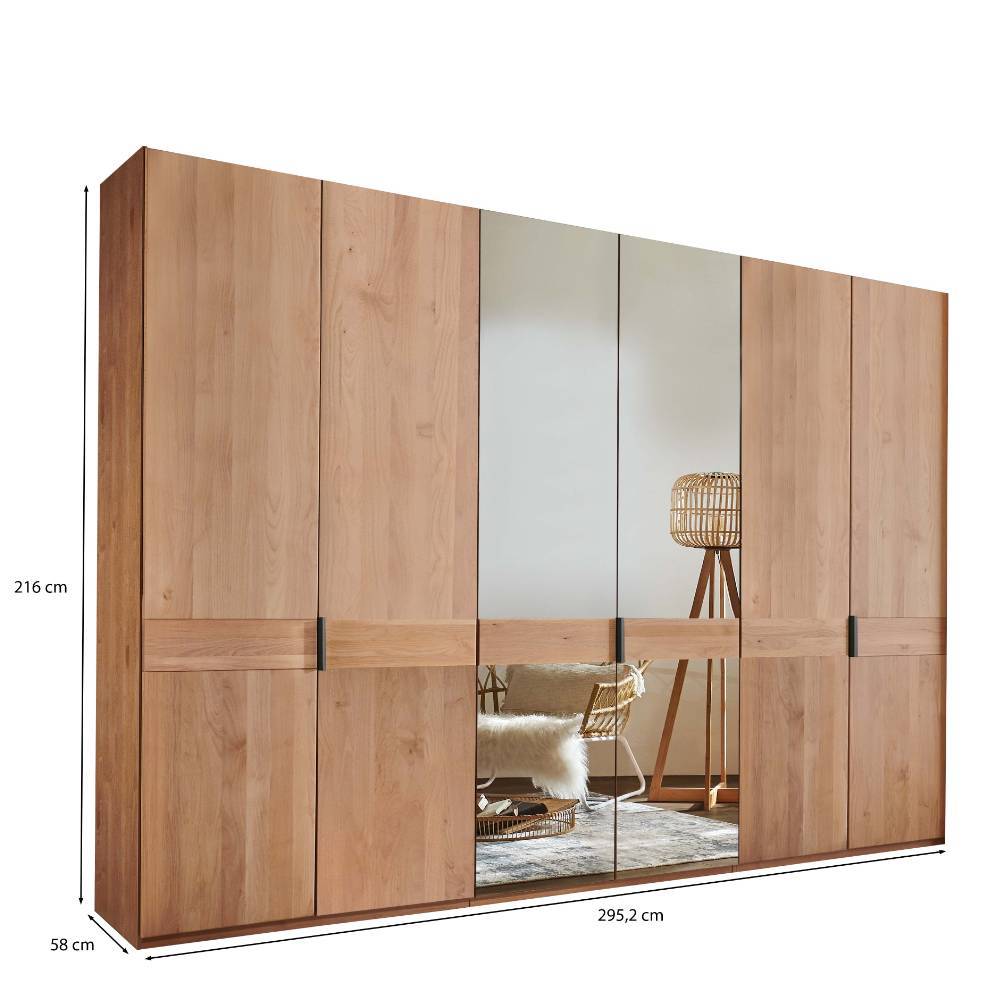 6-türiger Schlafzimmerschrank mit 216 cm Höhe - Murray
