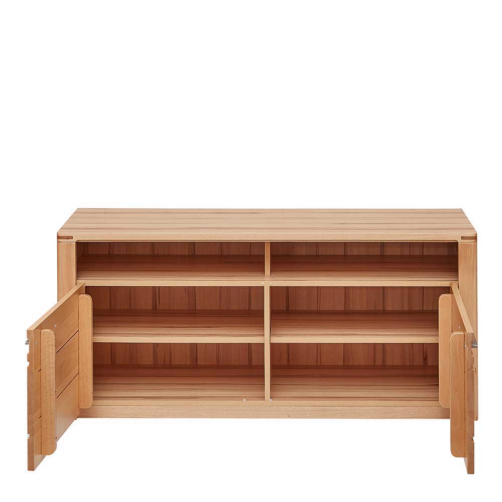 Wohnzimmer TV Anbauwand Möbelset - Amyonta (vierteilig)
