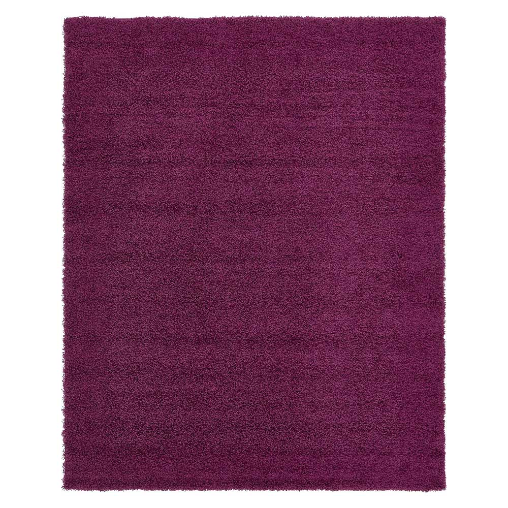 Hochflor Teppich oder Läufer in Violett - Zelio