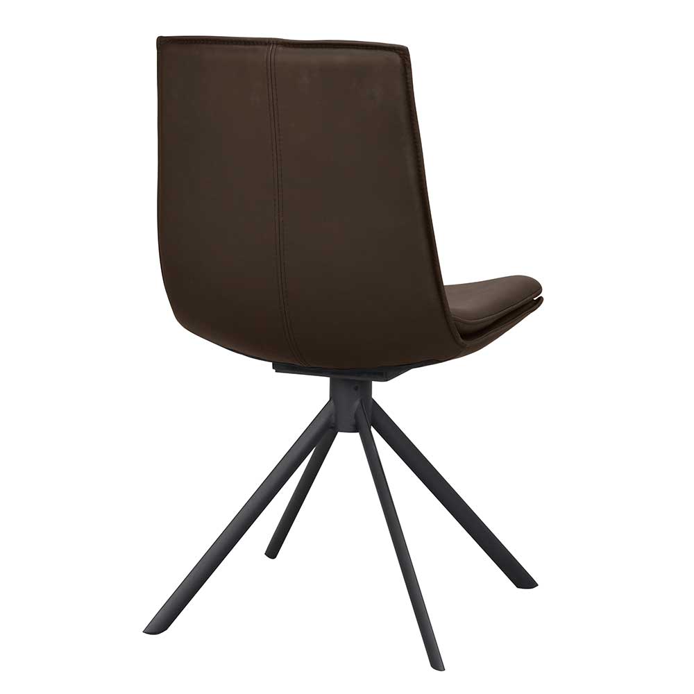 Lederstühle in Braun - Unkorian (2er Set)