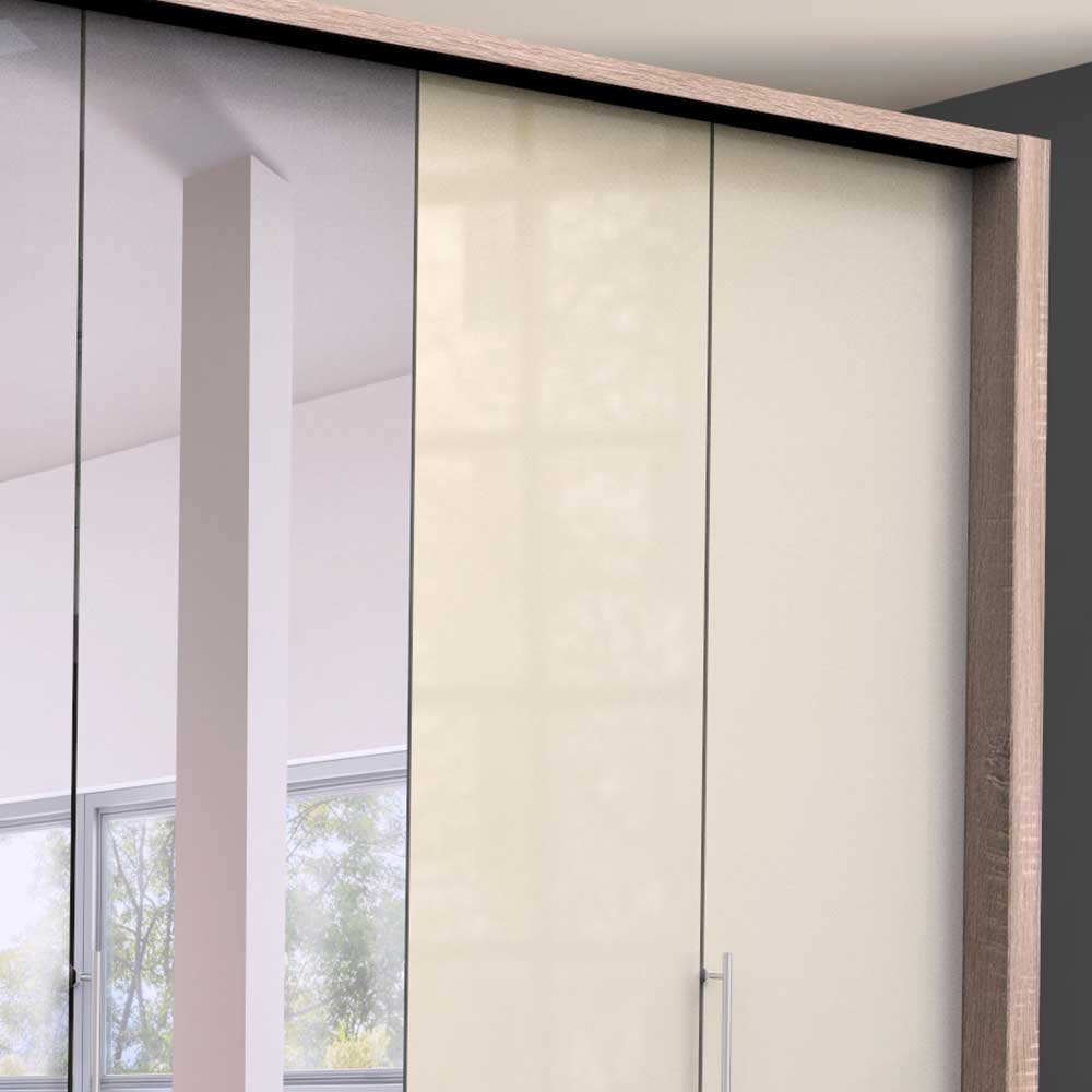 Premium Kleiderschrank mit Spiegel mittig - Rativian