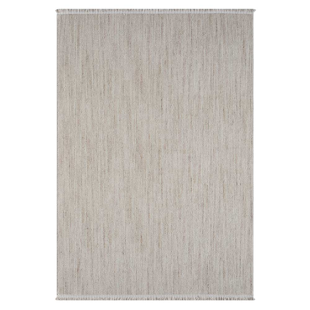 Sisaloptik Teppich mit Fransen an den kurzen Seiten - More
