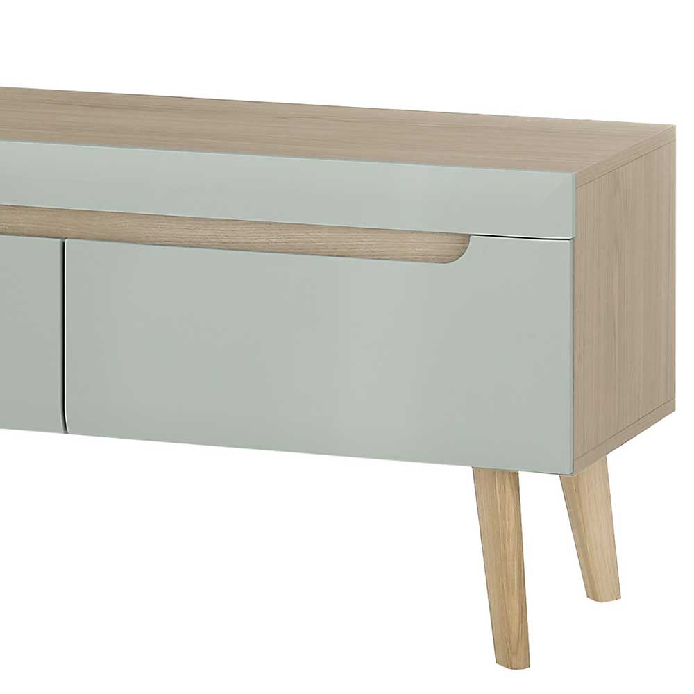 Wohnzimmer Anbauwand im Skandi Design - Armina (vierteilig)