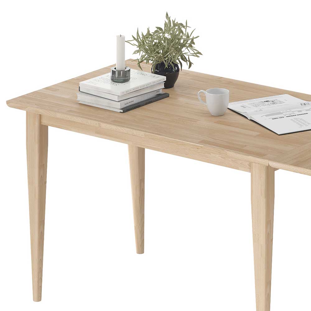 Skandi Chic Klappen Tisch aus Eiche Bianco - Serina