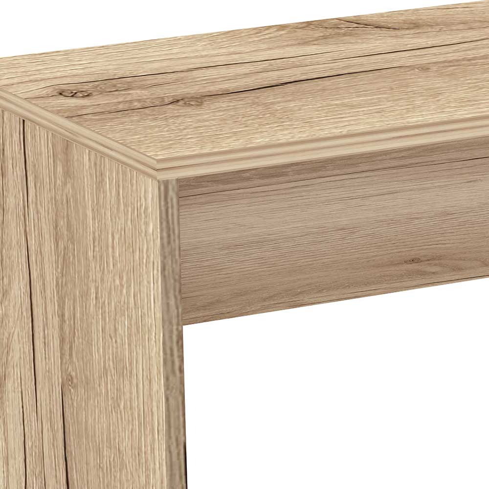 Holzoptik Schreibtisch in Wildeiche - 130x75x50 cm - Bladino