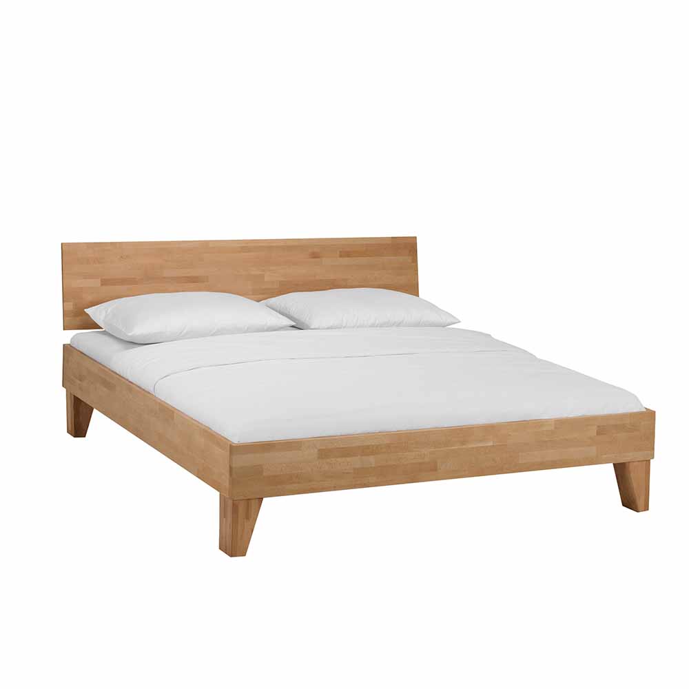 Natürliches Holzbett Jessen z.B. als Einzelbett