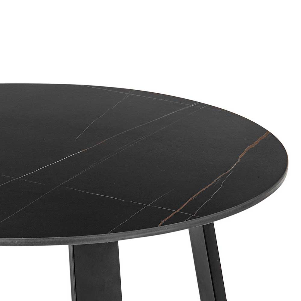 Runder Couchtisch mit Keramikplatte - Riley