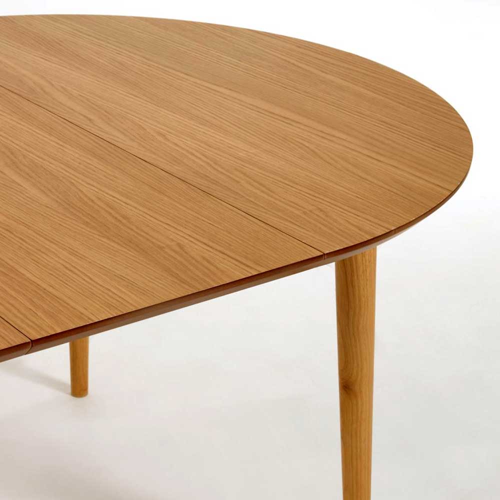 Tisch mit zwei Einlegeplatten in Eichefarben - Pape