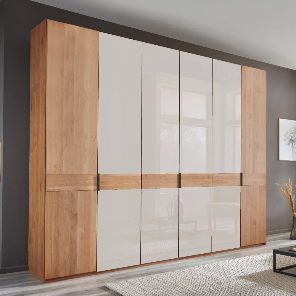 Teilmassiver Kleiderschrank - 236 cm hoch - Dilacco