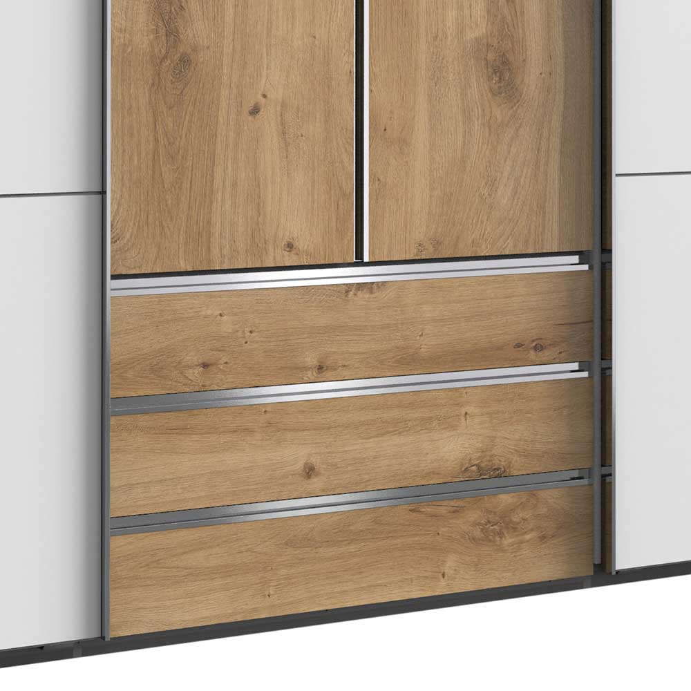 Extravaganter Schlafzimmerschrank zweifarbig - Stufania