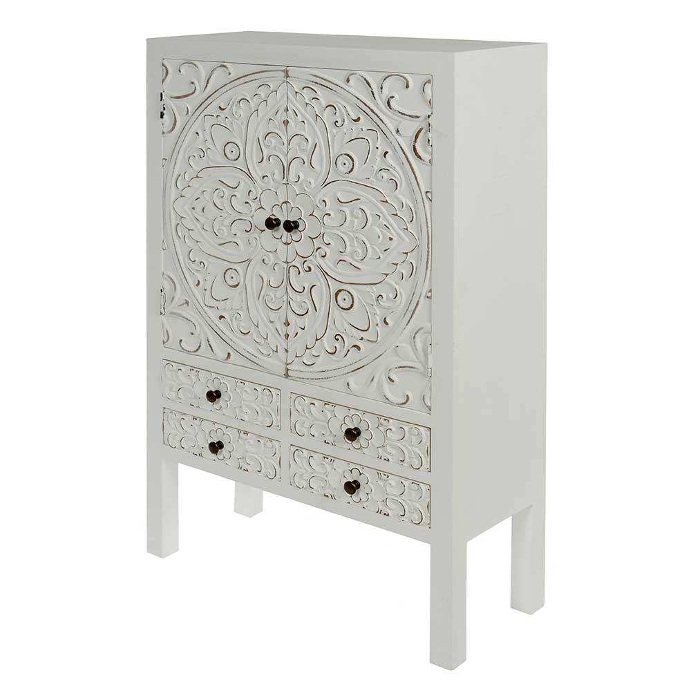 Highboard mit Ornament Muster Front - Acacio