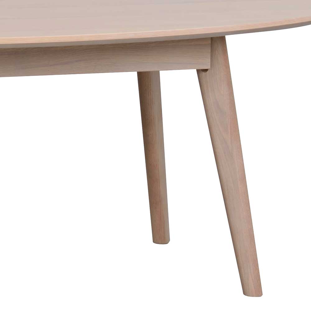 Eiche White Wash Wohnzimmertisch oval - Navassa