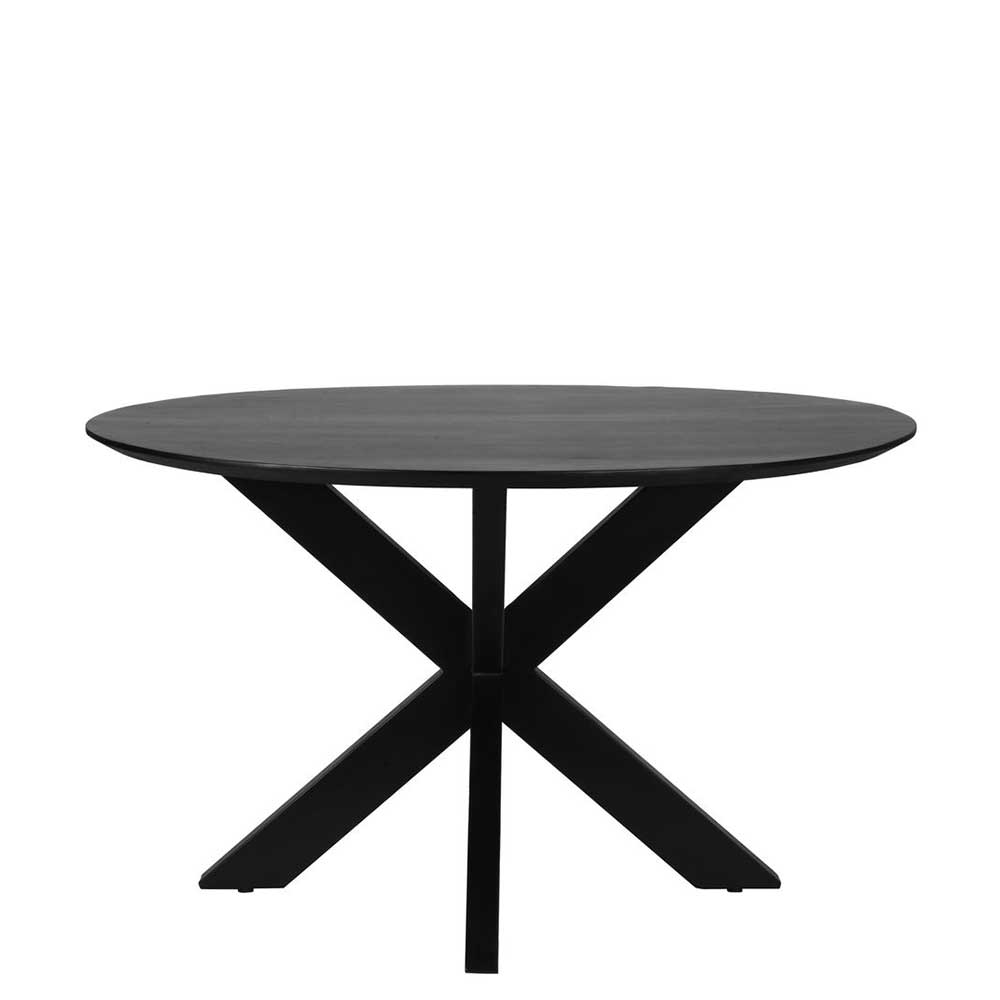 130 cm runder Tisch in Schwarz - Latemar