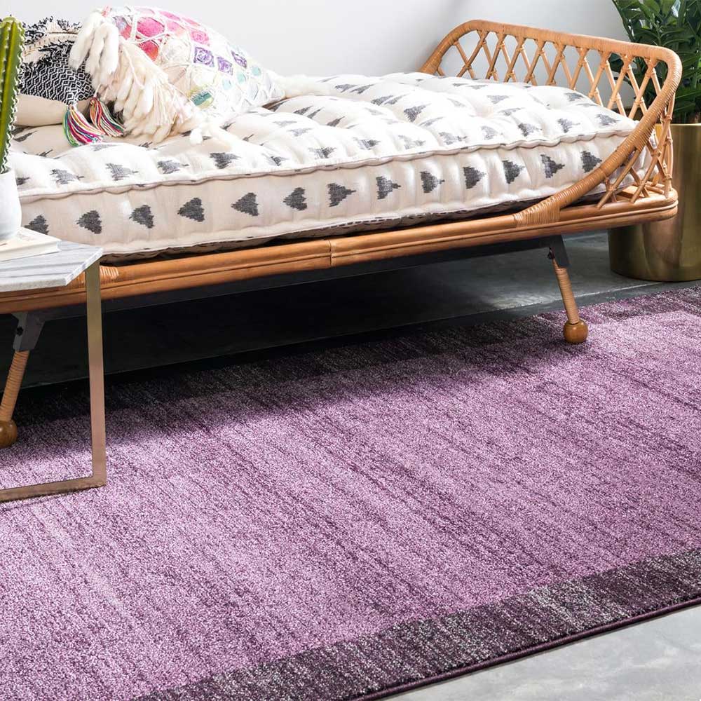 Pflegeleichter Teppich in Violett - Mutano