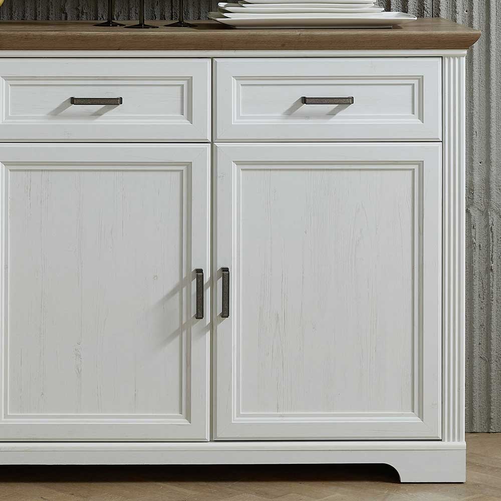 166x102x48 Landhaus Sideboard mit Türen - Sinolita