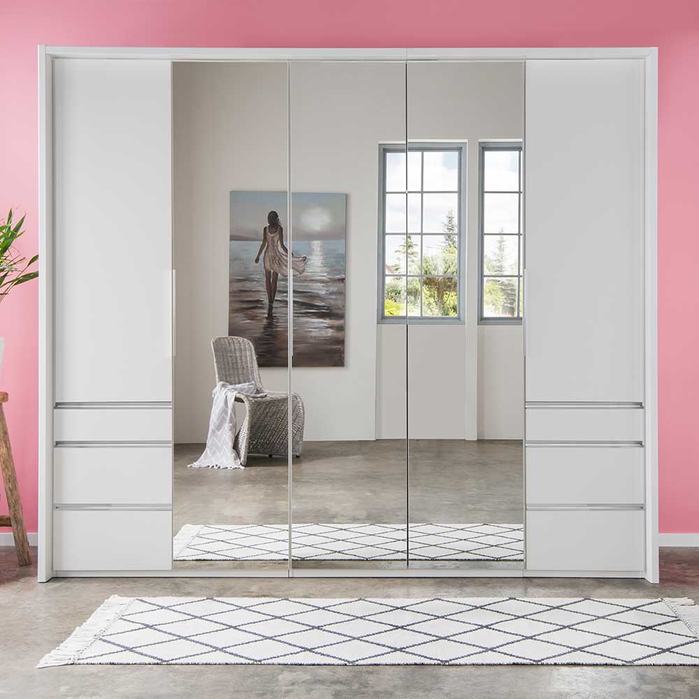 Schlafzimmerkleiderschrank mit Dreh- und Falttüren - Dastrata