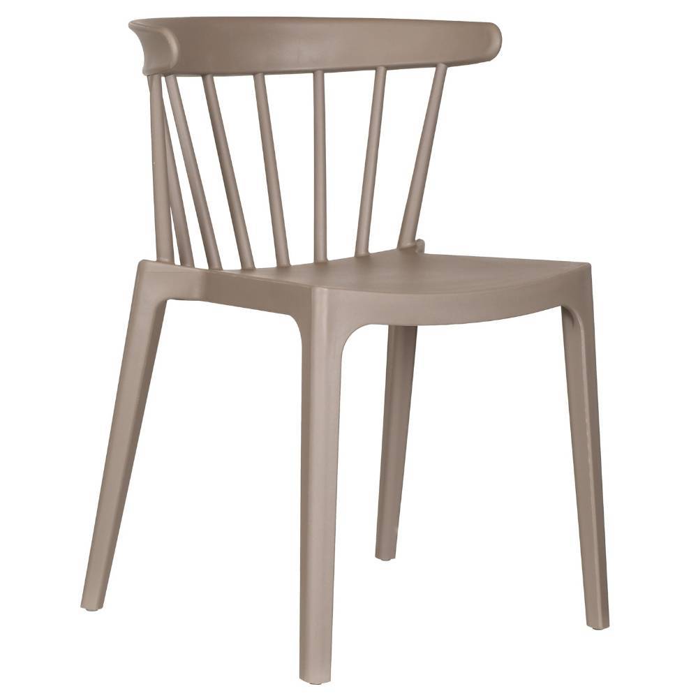 Outdoor-Stapelstuhl in Taupe - Oney (2er Set)