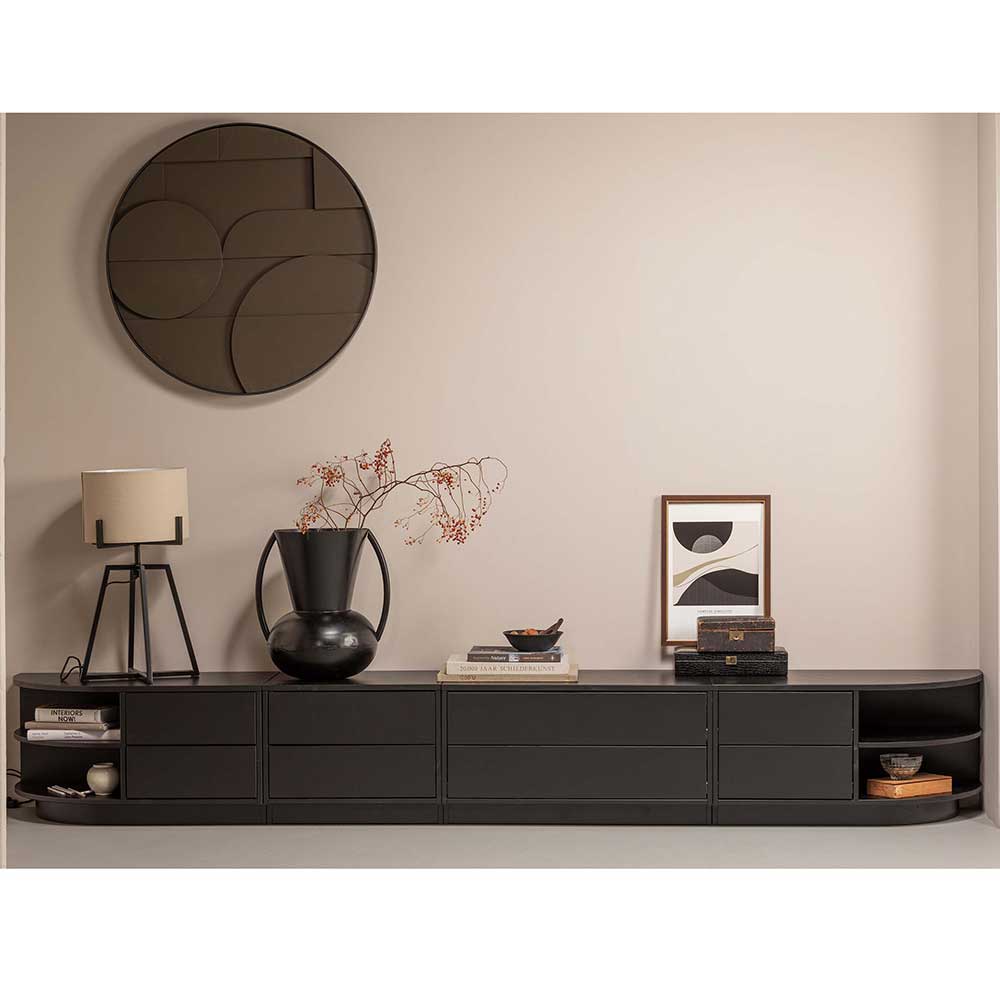 TV Board mit halbrundem Regal rechts - Niwidus