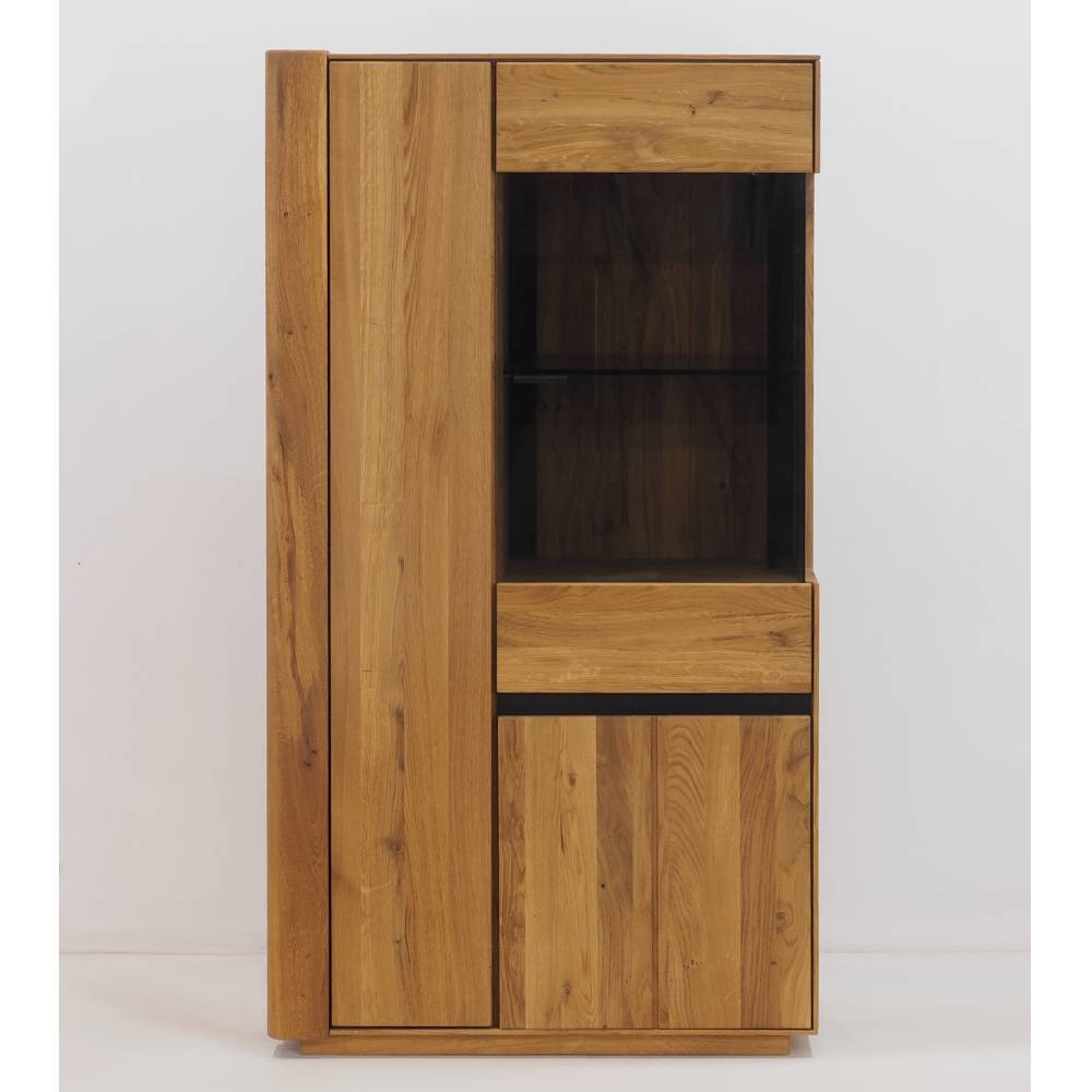 Highboard Vitrine aus Eiche Massivholz - Sofija