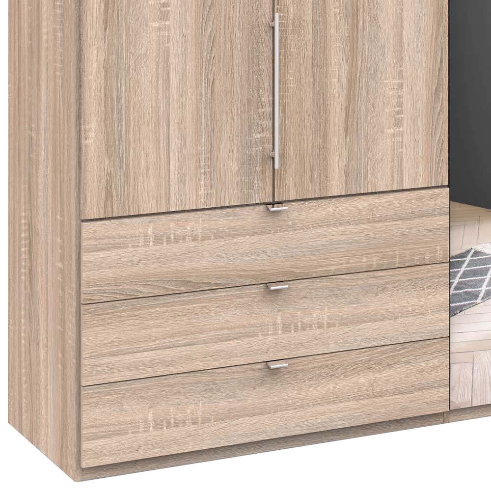 Großer Schlafzimmerschrank in Holz-Nachbildung - Zayun