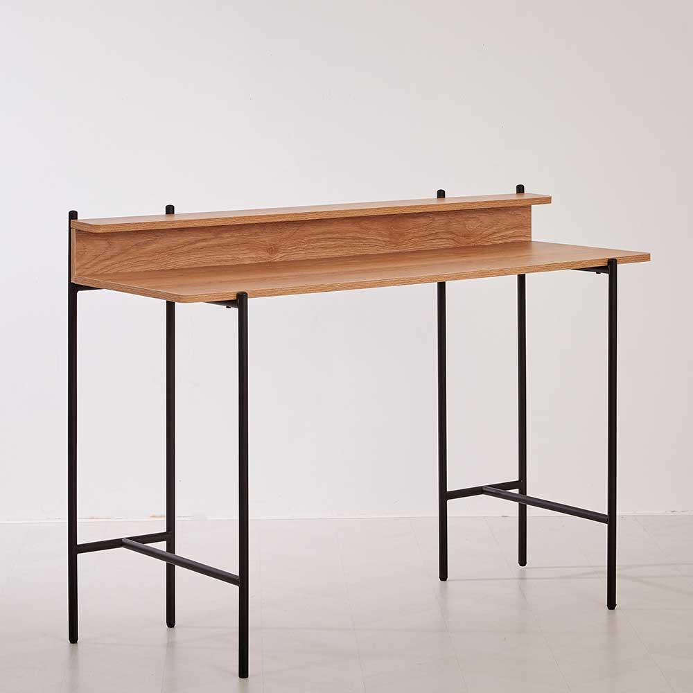 Design Schreibtisch in Akazie Optik & Schwarz - Charme