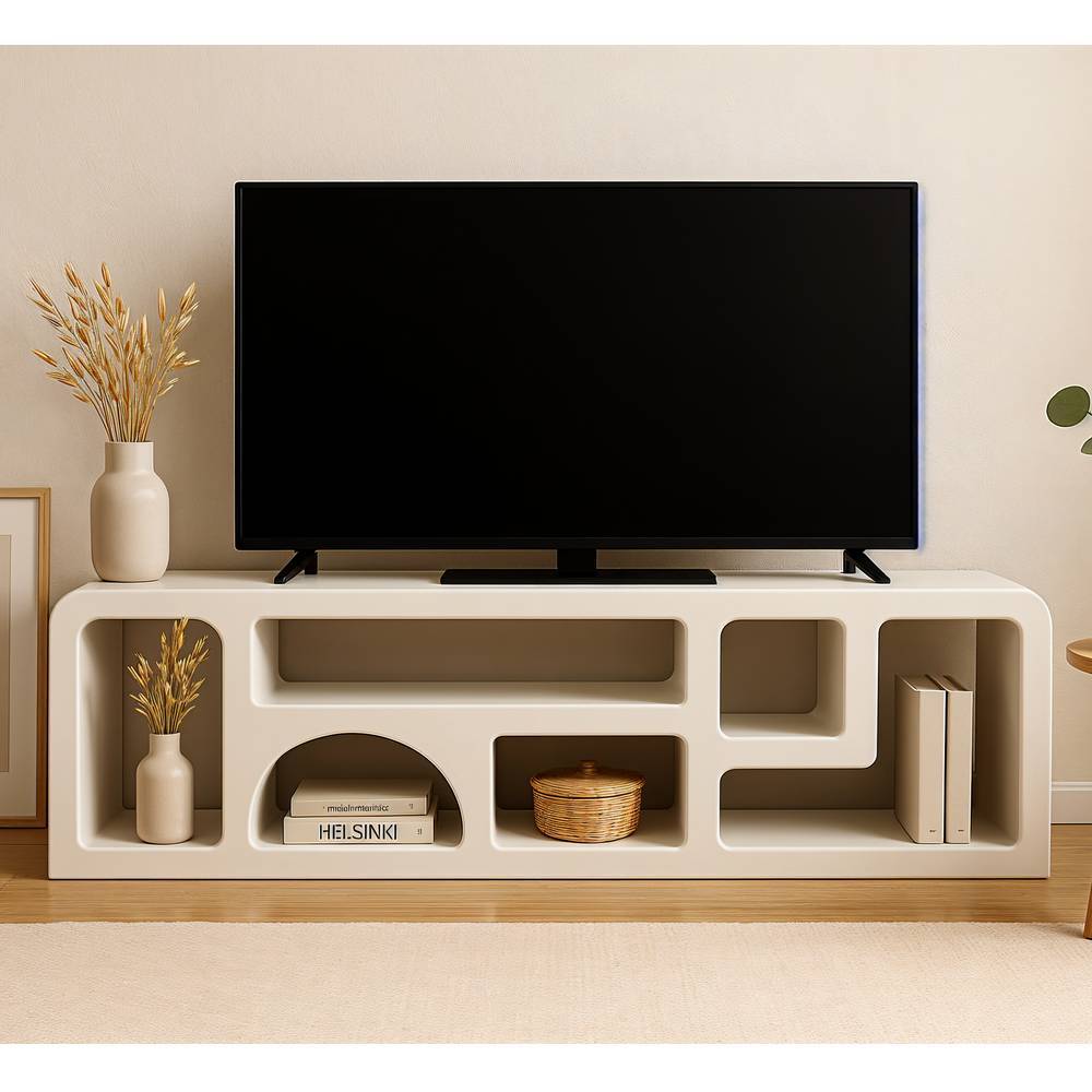 TV Regal mit Struktur Kalkputz - Usilvea