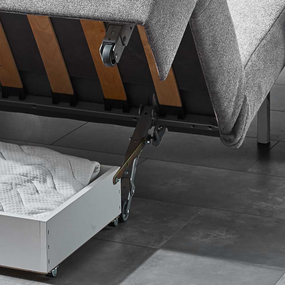Couch mit Faltmechanik - Bettfunktion - Snecda
