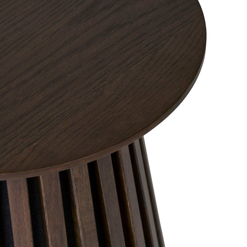 Skandi Design-Beistelltisch mit braunem Holzfurnier - Franino