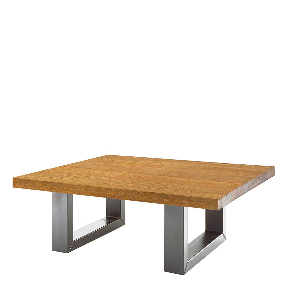 120x80 Wohnzimmertisch aus Kerneiche in Honig - Zashy