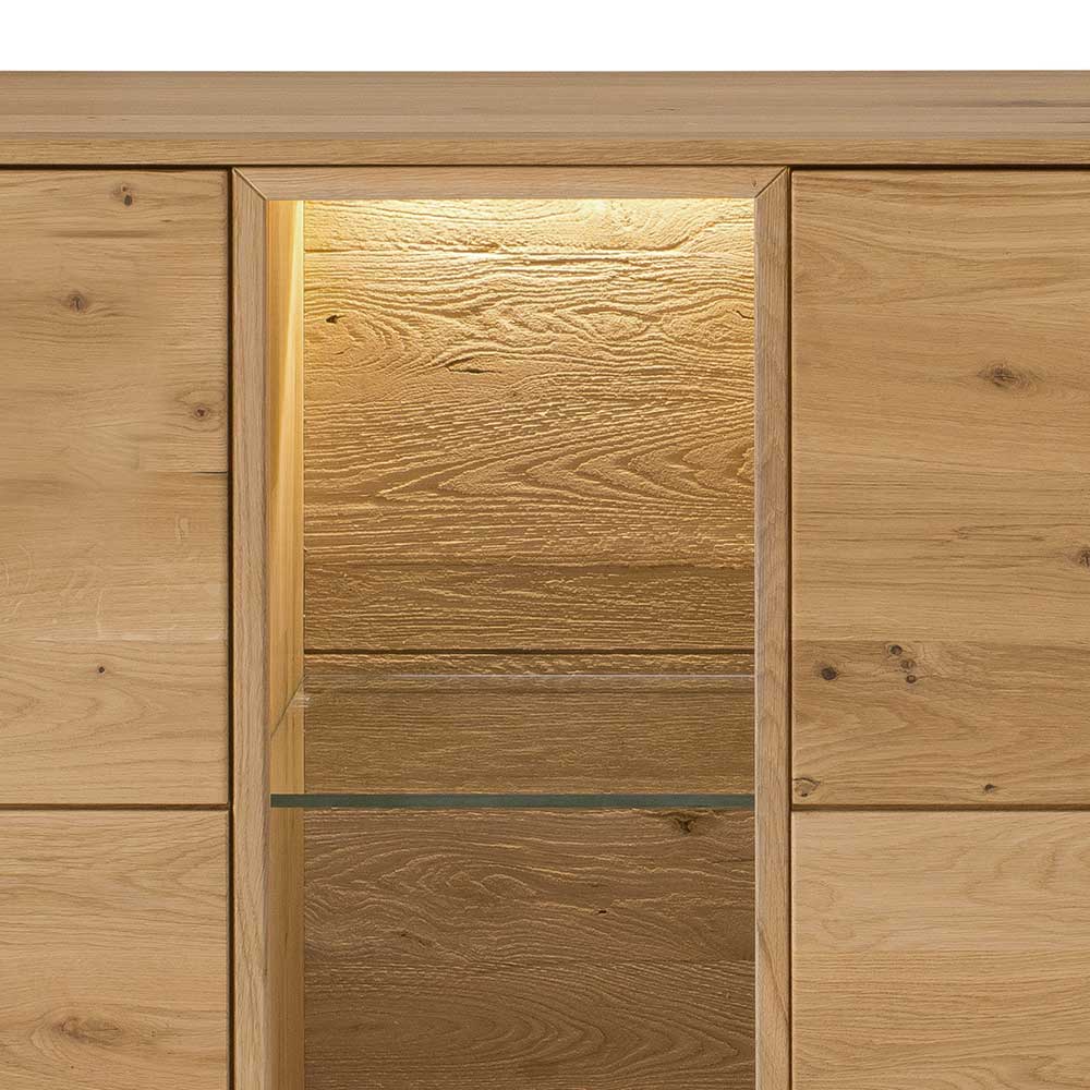 170x80x44 cm Wildeiche Sideboard geölt - Obinson