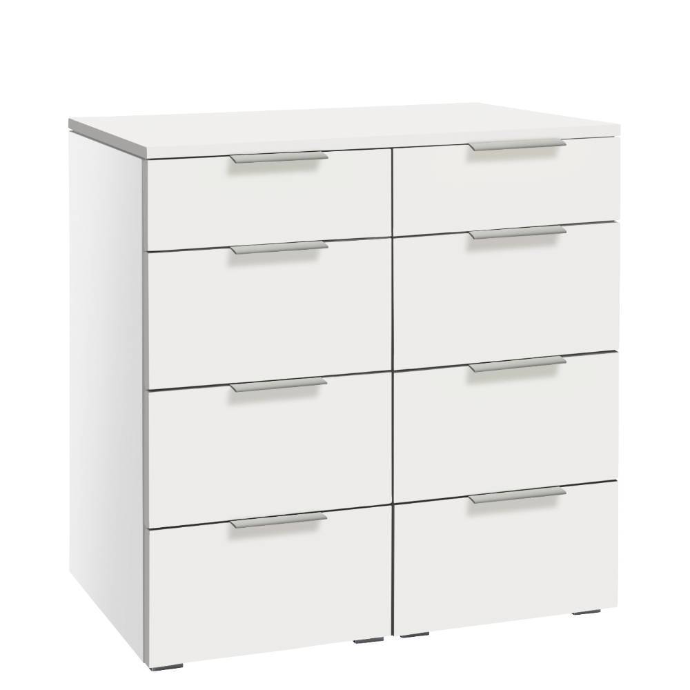 8-Schubladen-Kommode in Weiß - Celorma