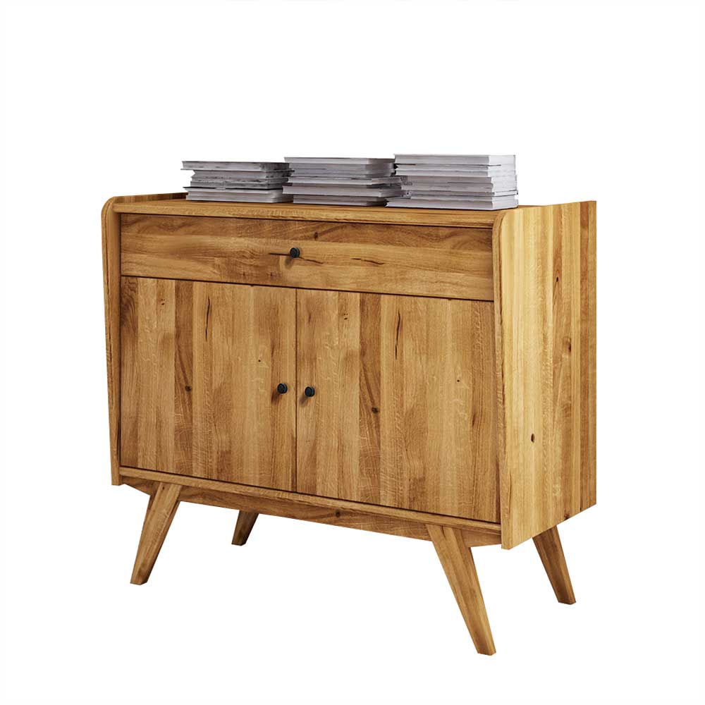 100x90x50 Kombi-Kommode aus Wildeiche Holz - Hardus