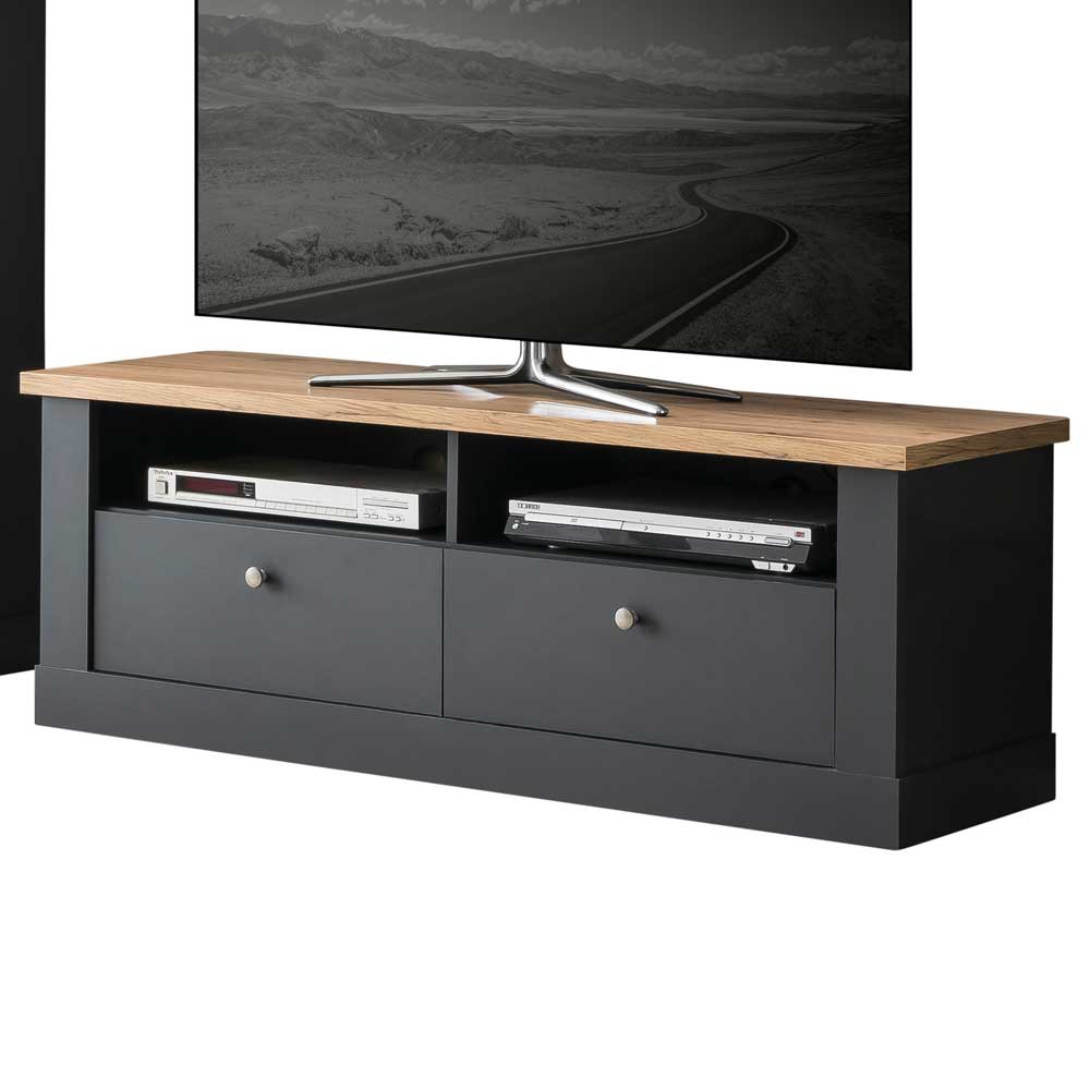 Wohnzimmermöbel TV Anbauwand Set - Lionel (vierteilig)