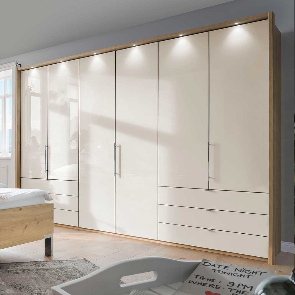 Schlafzimmermöbel Set in Beige - Lesegano (vierteilig)