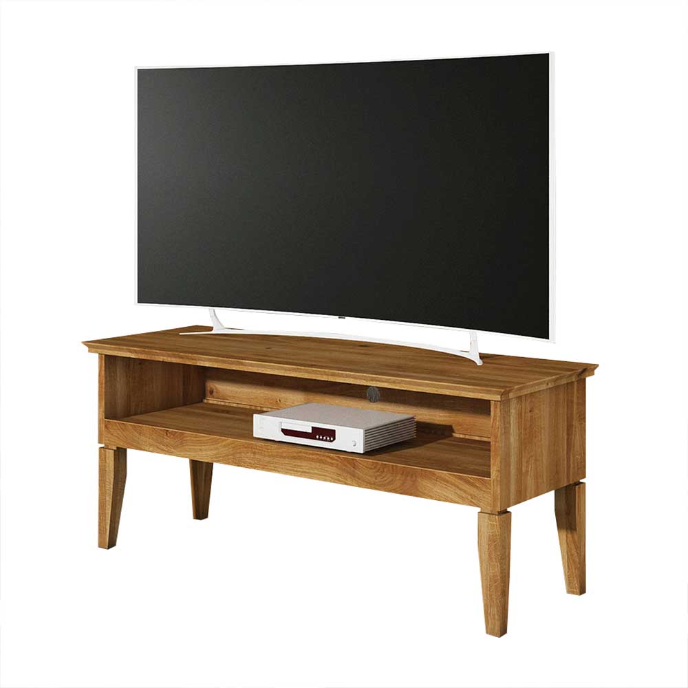 TV Tisch Masdamos aus Wildeiche Massivholz