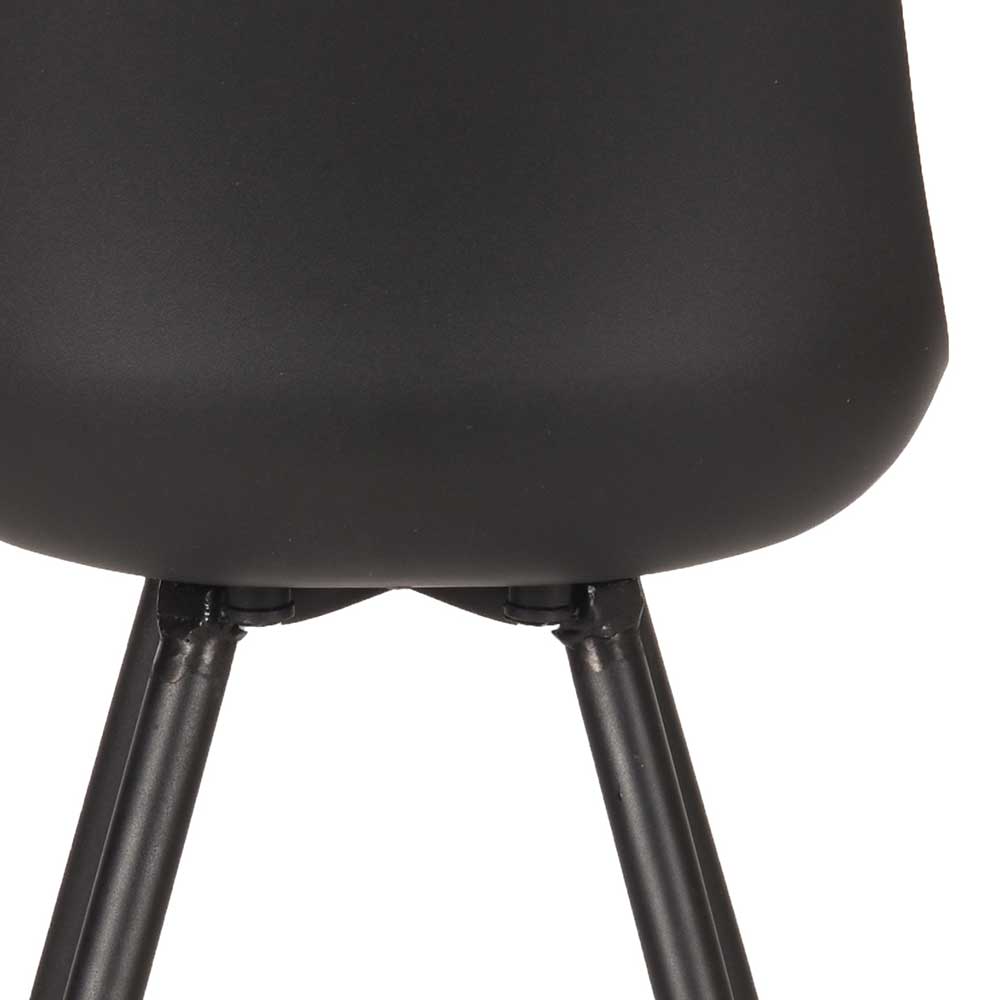 Design-Schalenstuhl in Schwarz - Scando (2er Set)