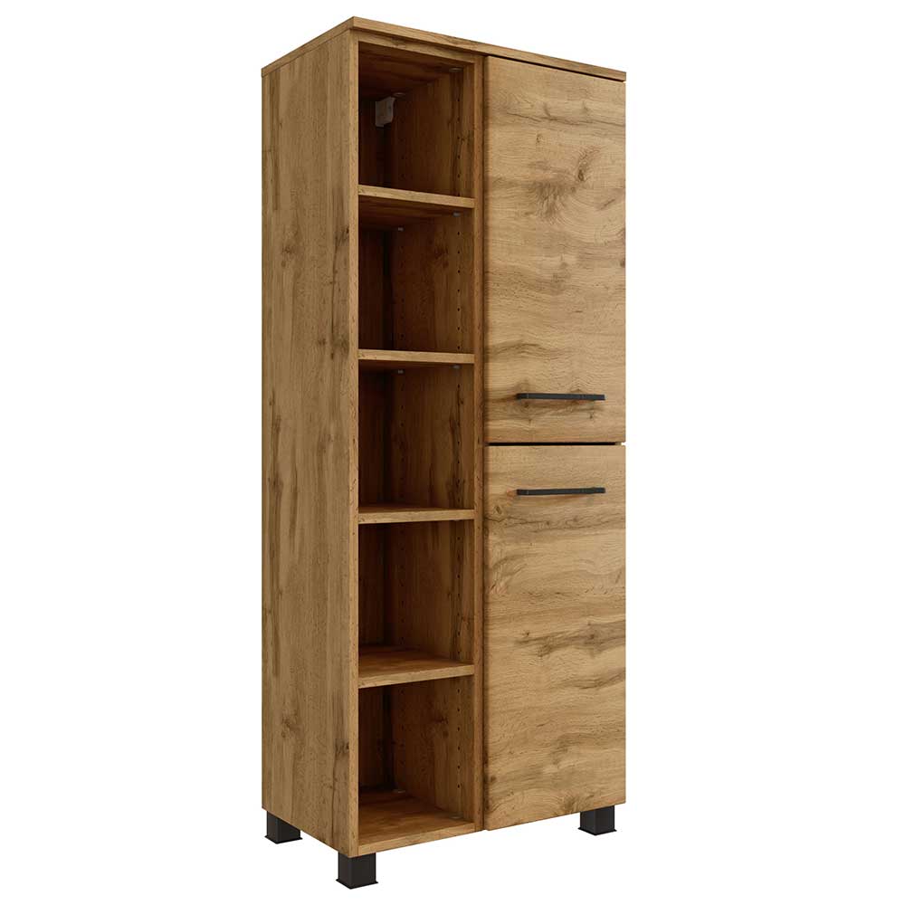 55x135x35 Badezimmer Midischrank in Wildeiche NB - Arazony