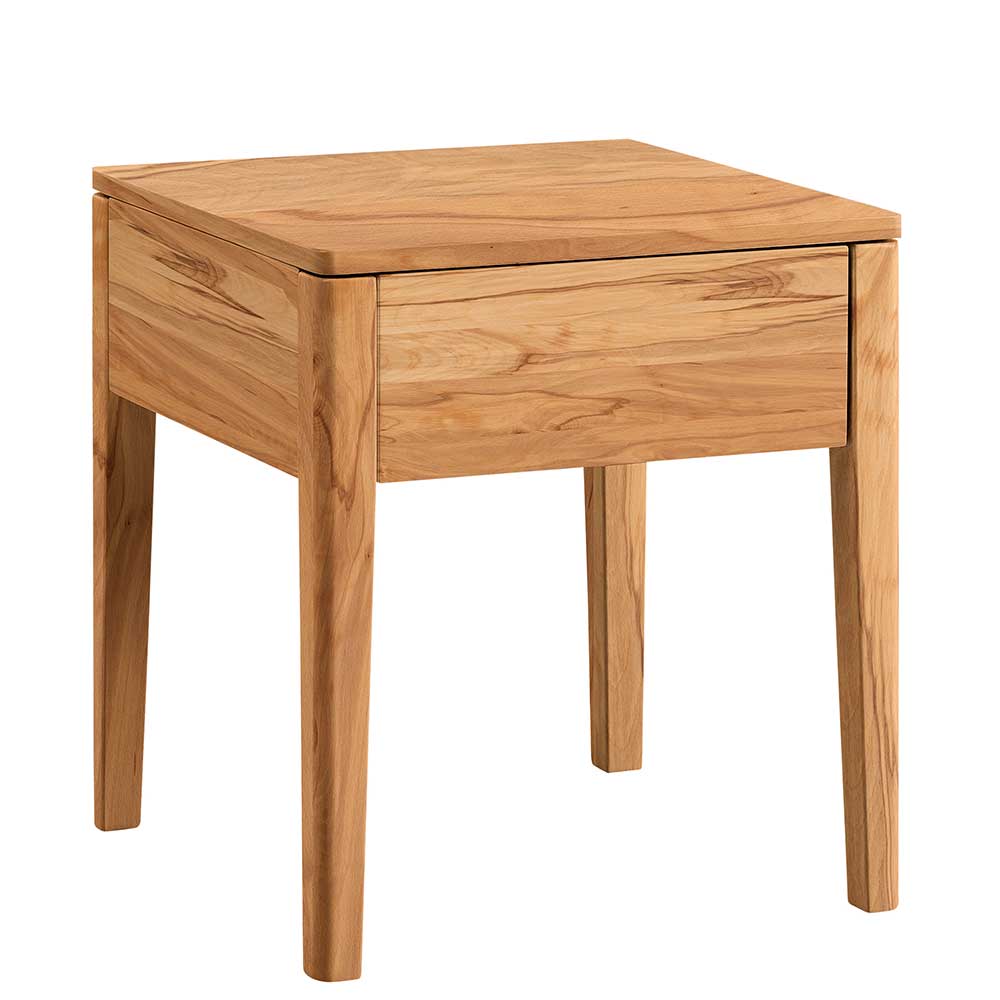 Holz Nachttisch aus Wildbuche massiv - Emjana