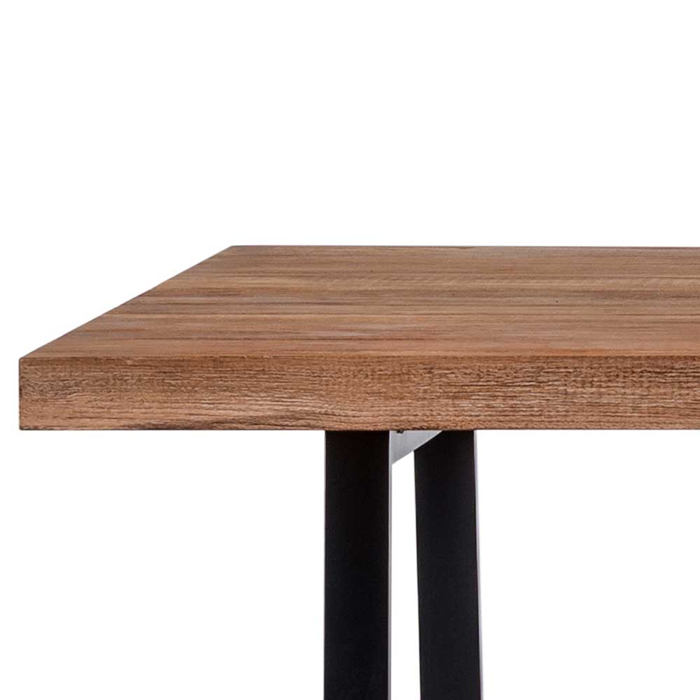 Küchentisch mit Teakholz Platte - Myons