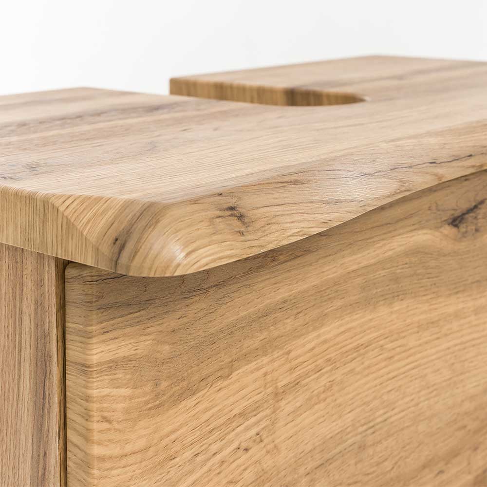 Kleines Badmöbel Set mit Baumkante - Tofias (dreiteilig)