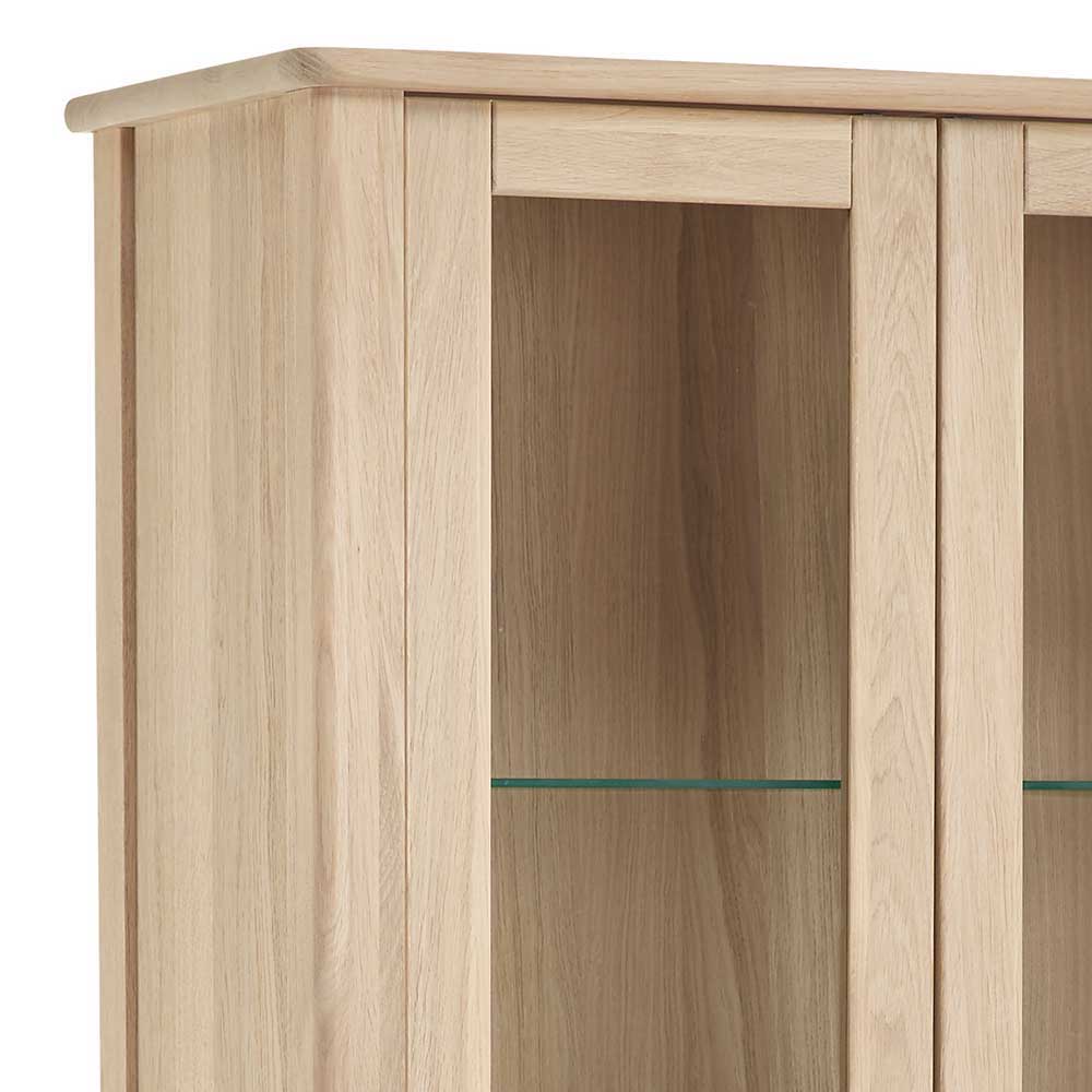 Hochwertige Massivholz Vitrine 2-türig - Vangus I